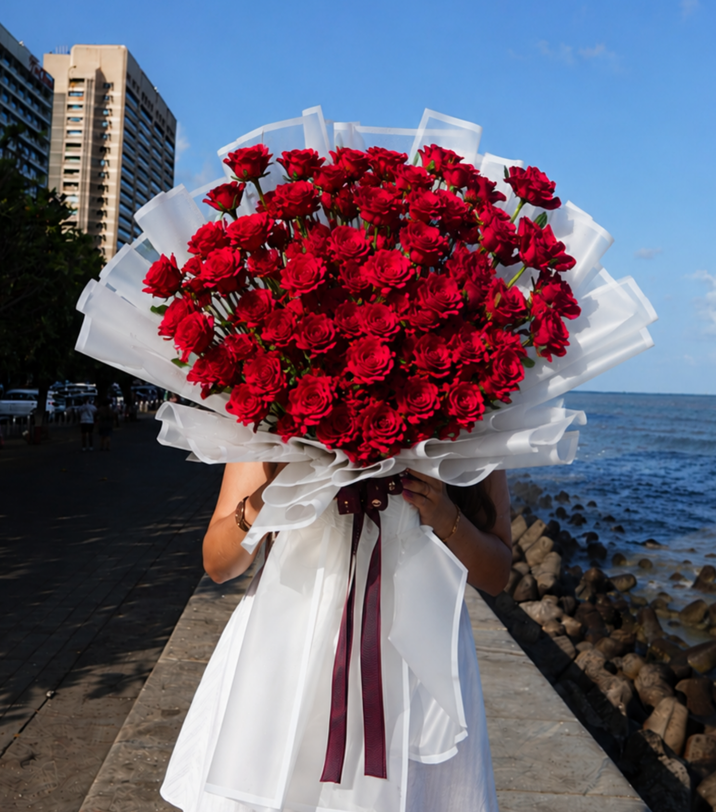 The Grand Gesture- Oversized Sculpted Rose Composition