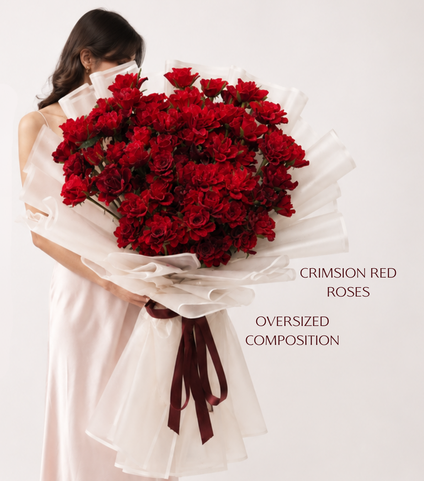 The Grand Gesture- Oversized Sculpted Rose Composition