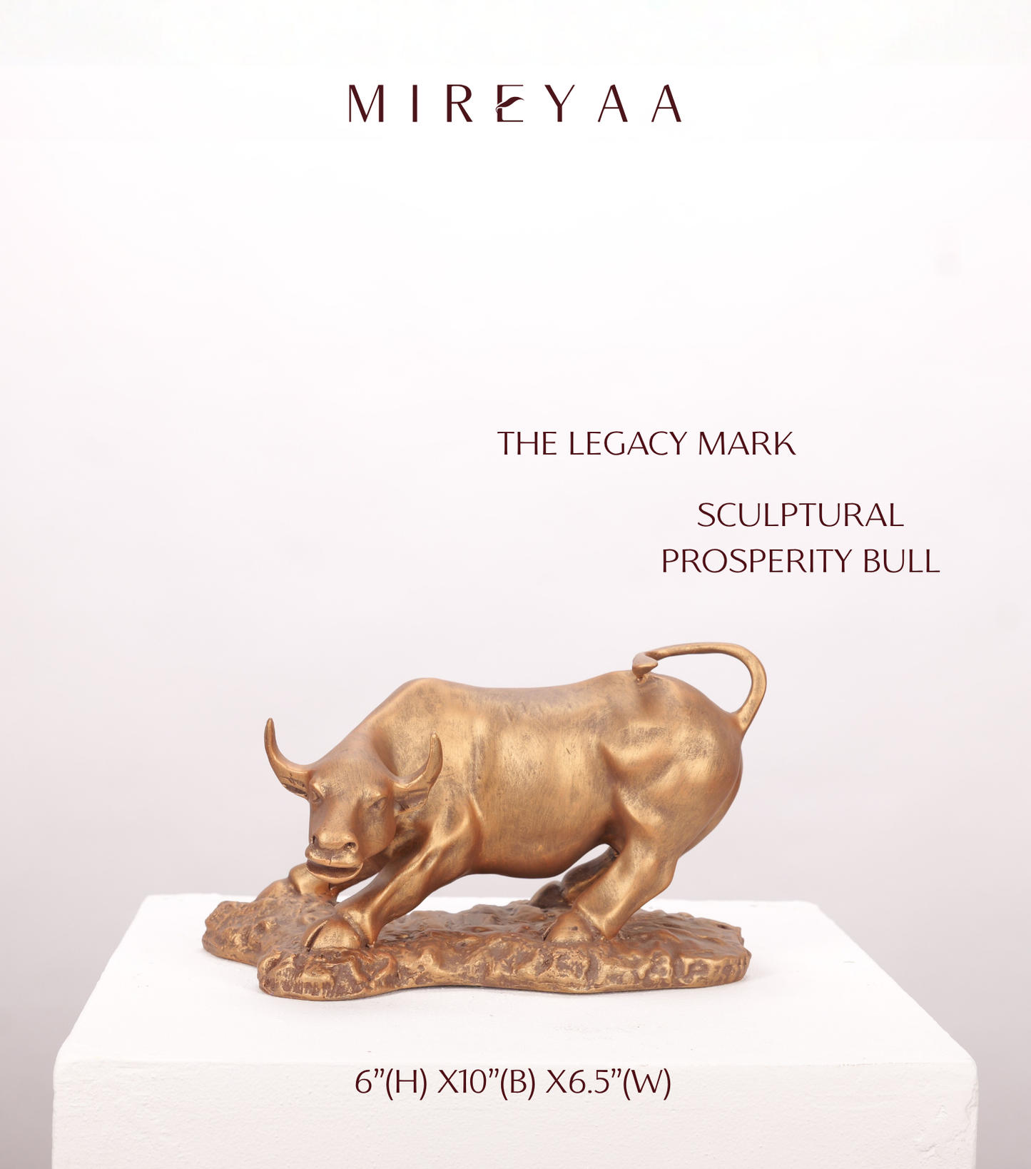 The Legacy Mark- Sculptural Prosperity Bull