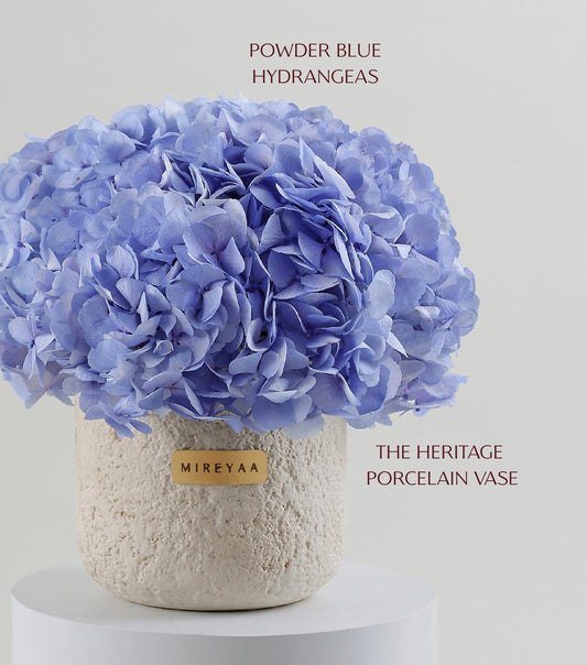 The Blue Hydrangea Porcelain Dome